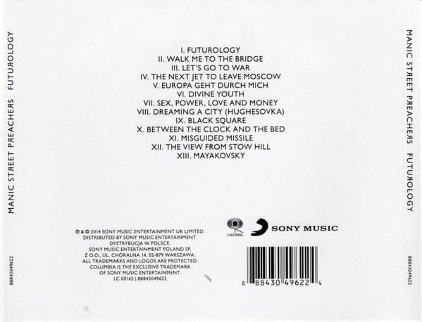Manic Street Preachers – Futurology  - cd