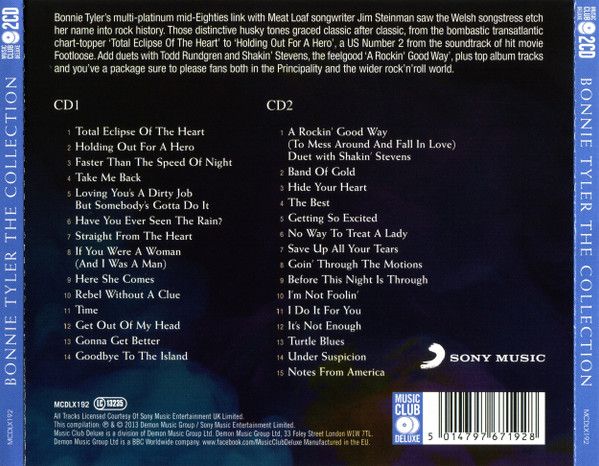 Bonnie Tyler – The Collection - 2 cd