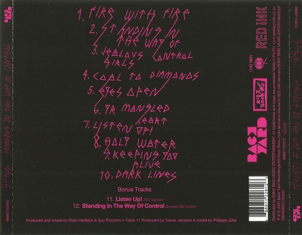 Gossip – Standing In The Way Of Control - cd