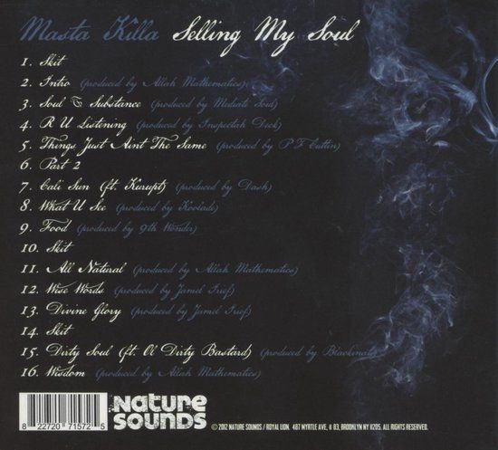Masta Killa – Selling My Soul - cd