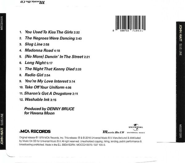 John Hiatt – Slug Line  - cd