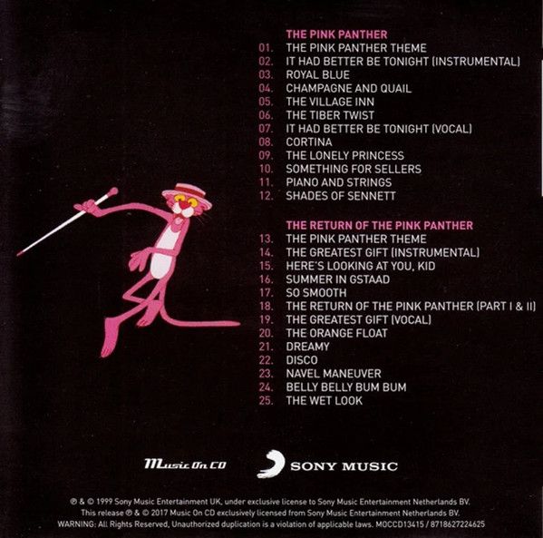 Mancini – The Pink Panther And The Return Of The Pink Panther - cd