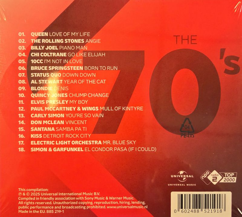 Various Artists - Top 2000 - The 70's (CD)