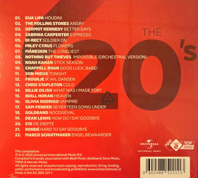 Various Artists - Top 2000 - The 20's (CD)