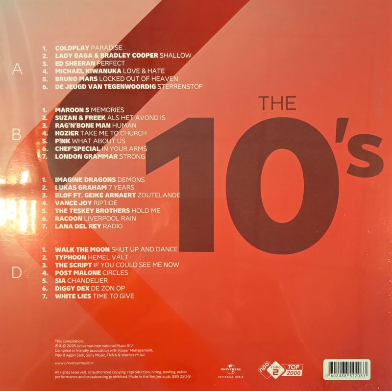 Various Artists - Top 2000 - The 10's (2 LP) (Coloured Vinyl)