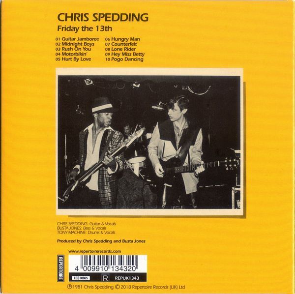 Chris Spedding – Friday The 13th - cd  cardboard