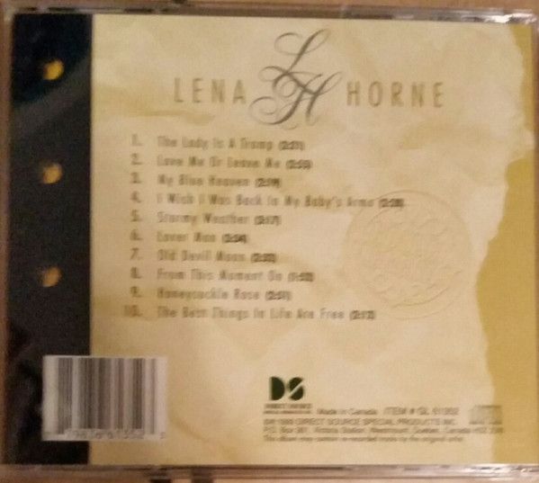 Lena Horne – Lena Horne - cd