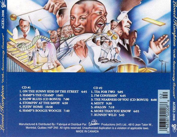 Lionel Hampton – 50th Anniversary Concert - Live From Carnegie Hall - cd