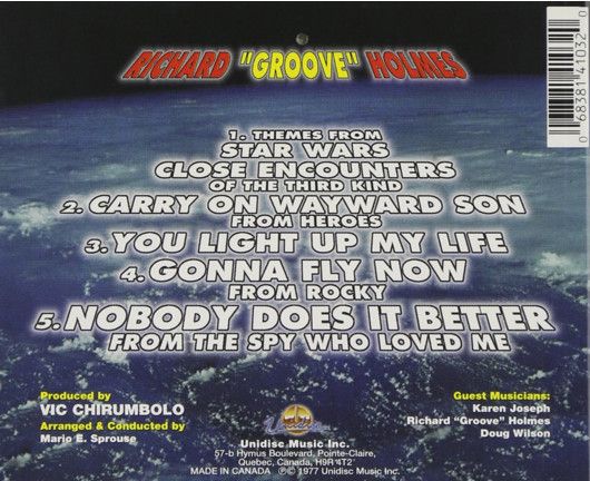 Richard "Groove" Holmes – Star Wars / Close Encounters - cd
