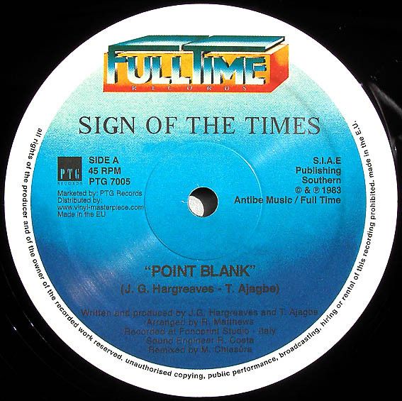 Sign Of The Times – Point Blank  -12"