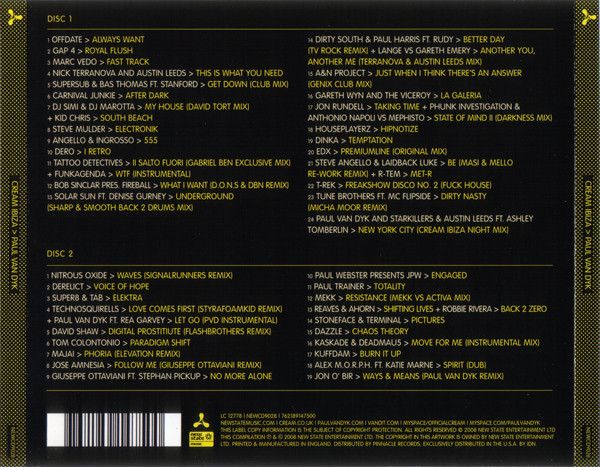Paul Van Dyk – Cream Ibiza - 2 cd