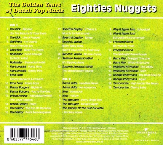 Various Artists - The Golden Years Of Dutch Pop Music - Eighties Nuggets (A&amp;B Sides) (2 CD)