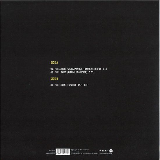 Gigi D'agostino - Wellfare  12"