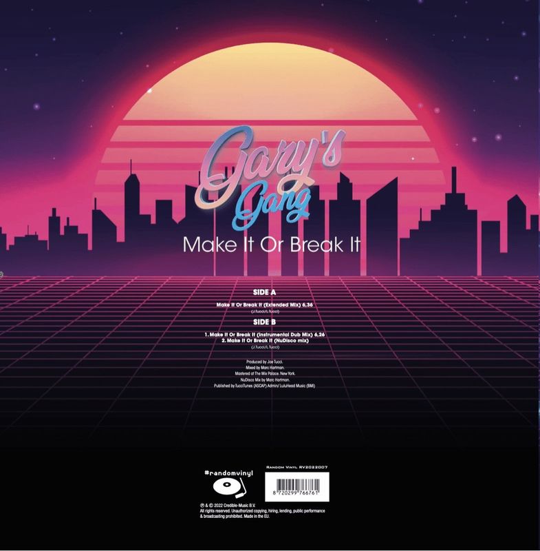 GARY'S GANG - MAKE IT OR BREAK IT - 12" (2022)