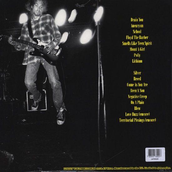 Nirvana – Broadcast Live At Paradiso, Amsterdam - November 25th, 1991 - LP