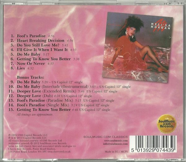 Meli'sa Morgan – Do Me Baby - cd