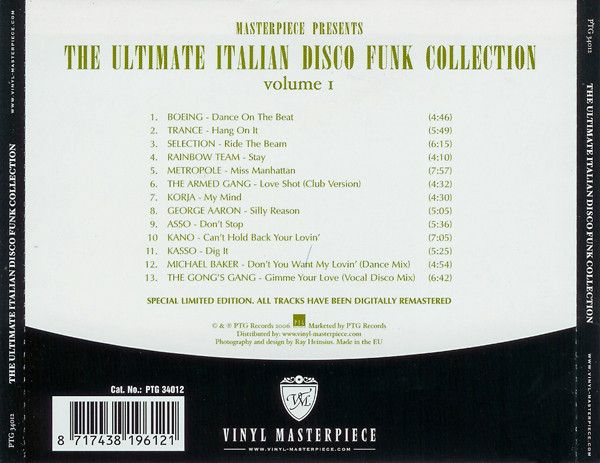 Various – The Ultimate Italian Disco Funk Collection (Volume 1)  - cd