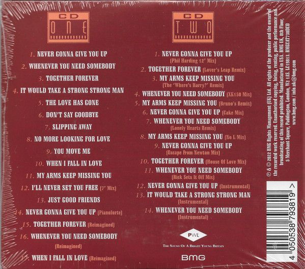 Rick Astley – Whenever You Need Somebody - 2 cd