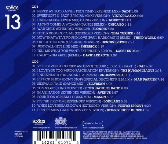 Blank &amp; Jones  present Present So80s (So Eighties) 13 - 2 cd