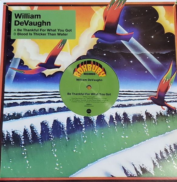 William DeVaughn – Be Thankful For What You Got - 12"