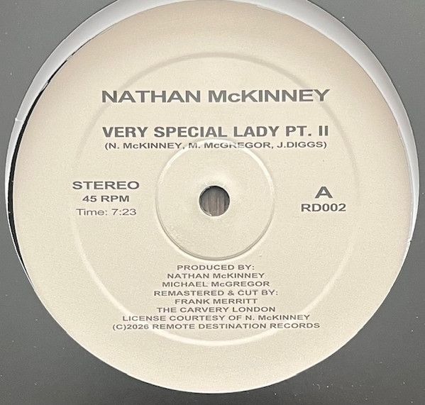 Nathan McKinney – Very Special Lady Pt. II - 12"