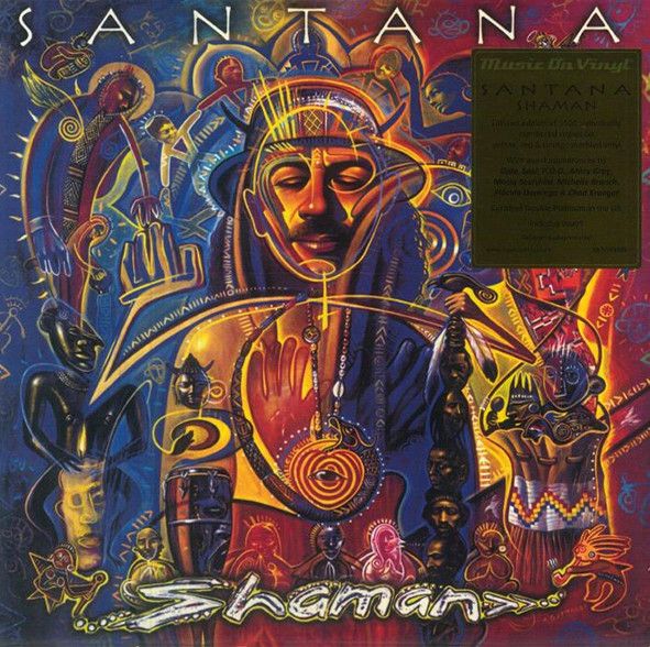 Santana – Shaman - 2 lp Marbled [Yellow, Red &amp; Orange]