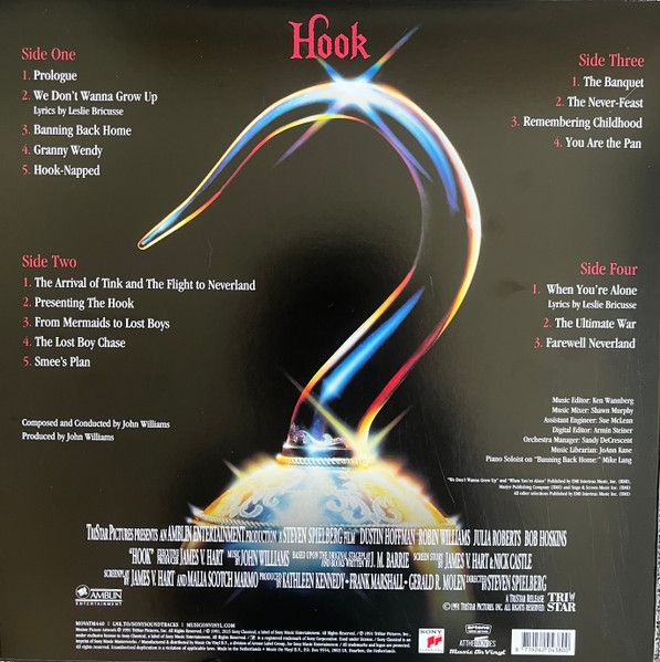 John Williams  – Hook (Original Motion Picture Soundtrack) - 2lp