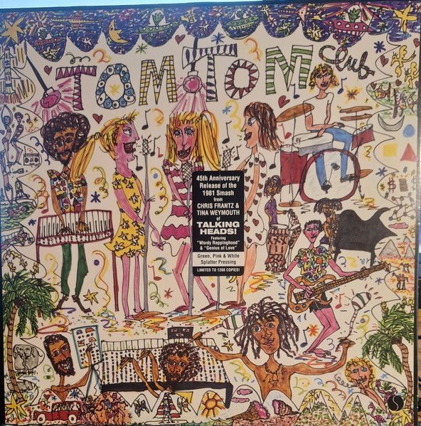 Tom Tom Club – Tom Tom Club - lp Green, Pink &amp; White Splatter