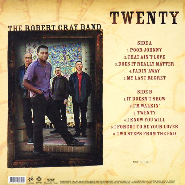 The Robert Cray Band – Twenty  - lp