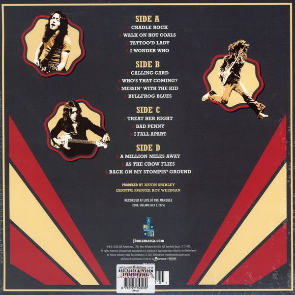 Joe Bonamassa – The Spirit Of Rory (Live From Cork) - 2 lp