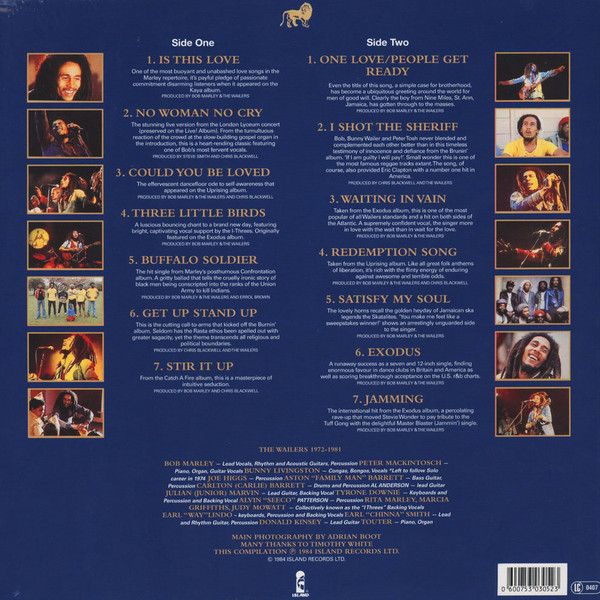 Bob Marley &amp; The Wailers – Legend - The Best Of Bob Marley And The Wailers