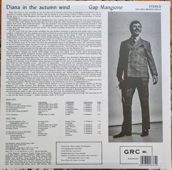 Gap Mangione – Diana In The Autumn Wind - lp