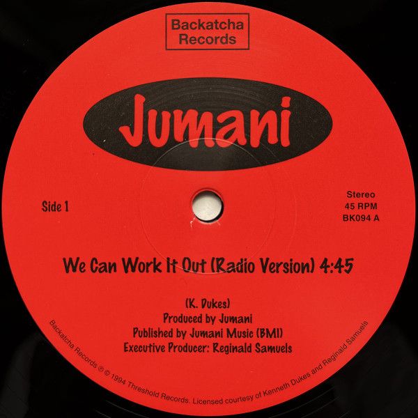 Jumani – We Can Work It Out  - 12"