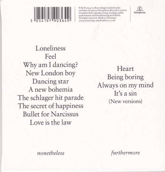 Pet Shop Boys - Nonetheless (2 CD)