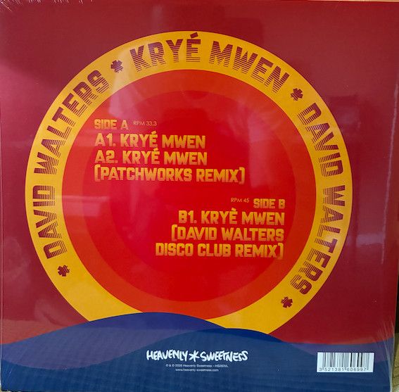 David Walters – Kryé Mwen - Disco Club Remix - 12"