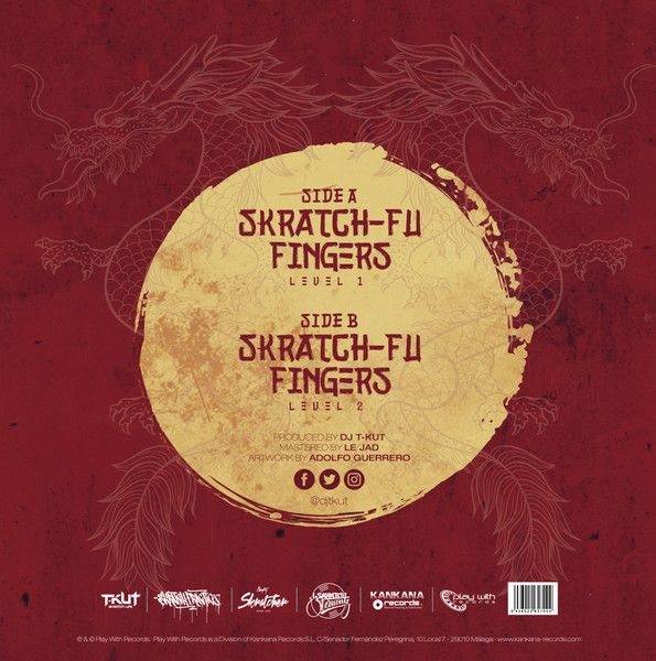 DJ T-Kut - Skratch-Fu Fingers Practice (12" Single) black vinyl