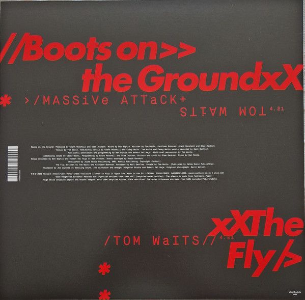 Massive Attack &amp; Tom Waits - Boots On The Ground (12" Single) (Coloured Vinyl)  white