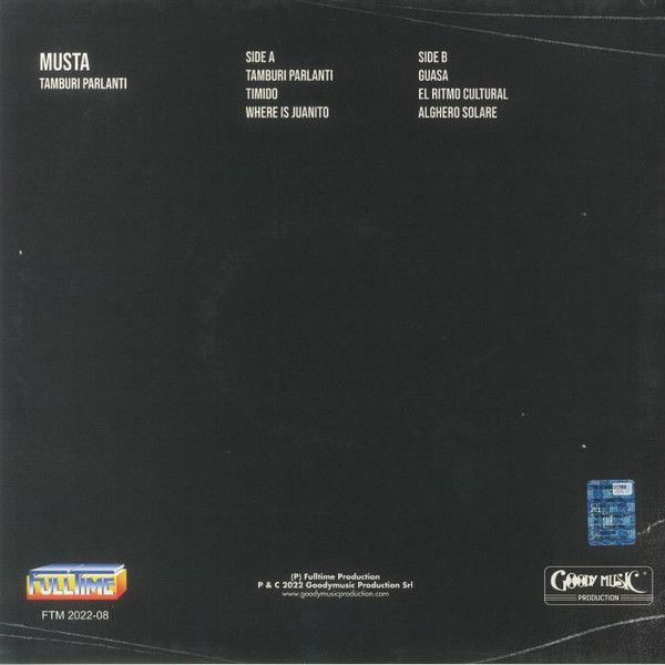 Musta – Tamburi Parlanti - lp