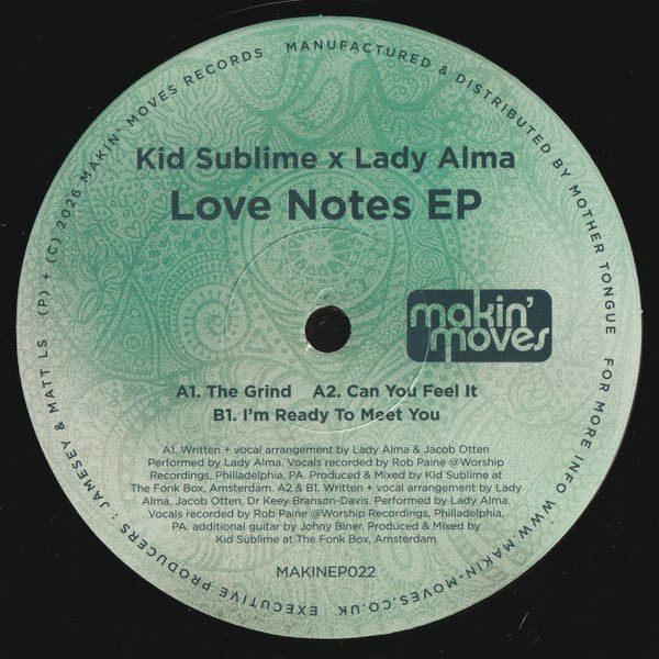 Kid Sublime X Lady Alma – Love Notes EP