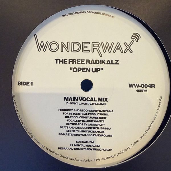 The Free Radikalz – Open Up - 12"