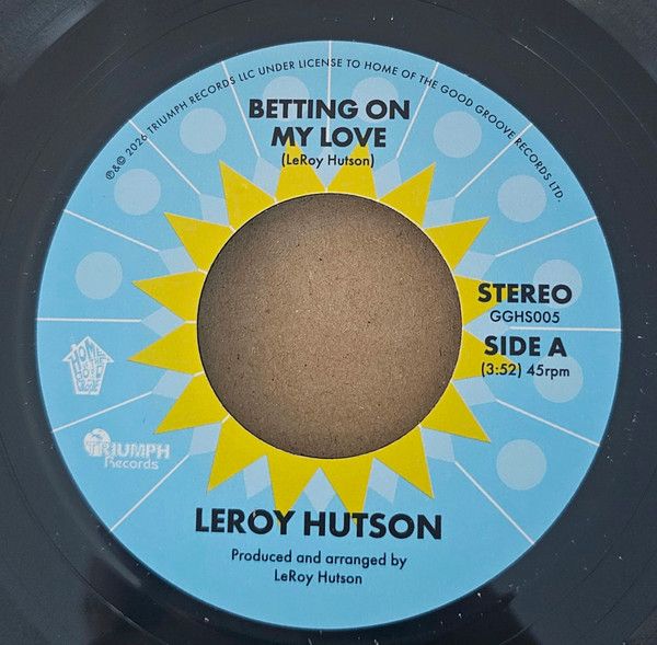 Leroy Hutson – Betting On My Love / So Nice - 7"