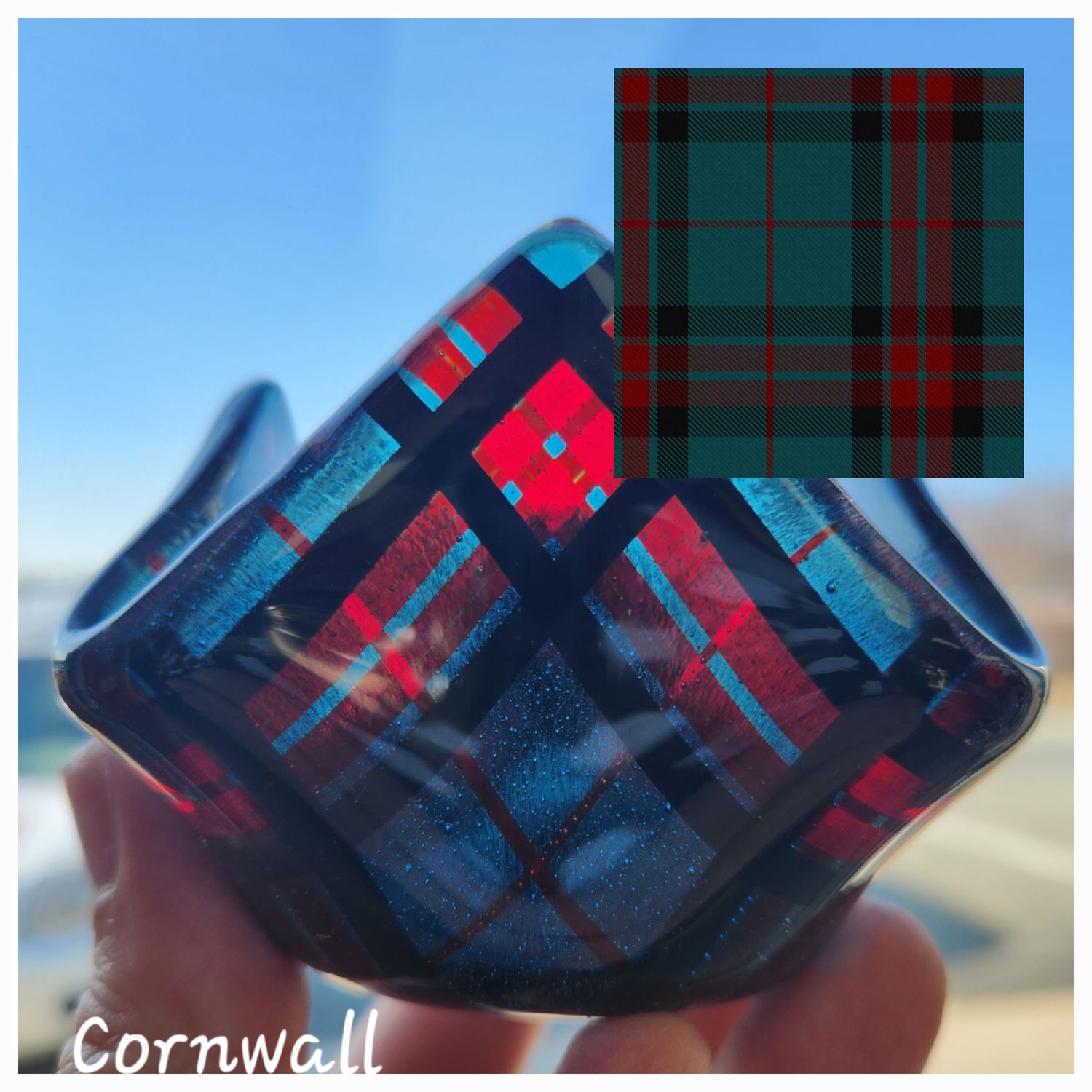 Cornwall Tartan Tealight