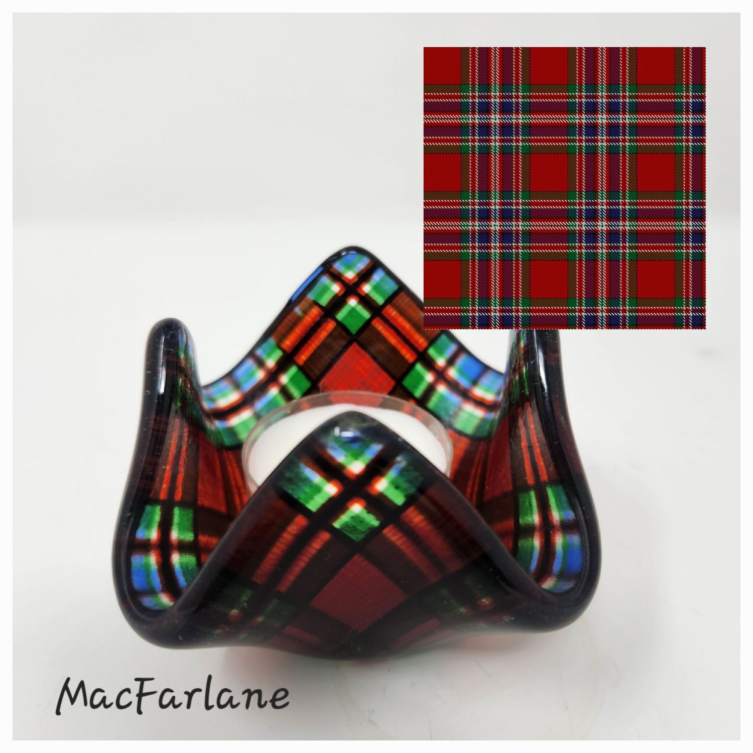 MacFarlane Tartan Tealight