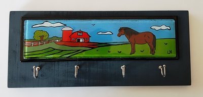 Pony &amp; Barn Key Holder