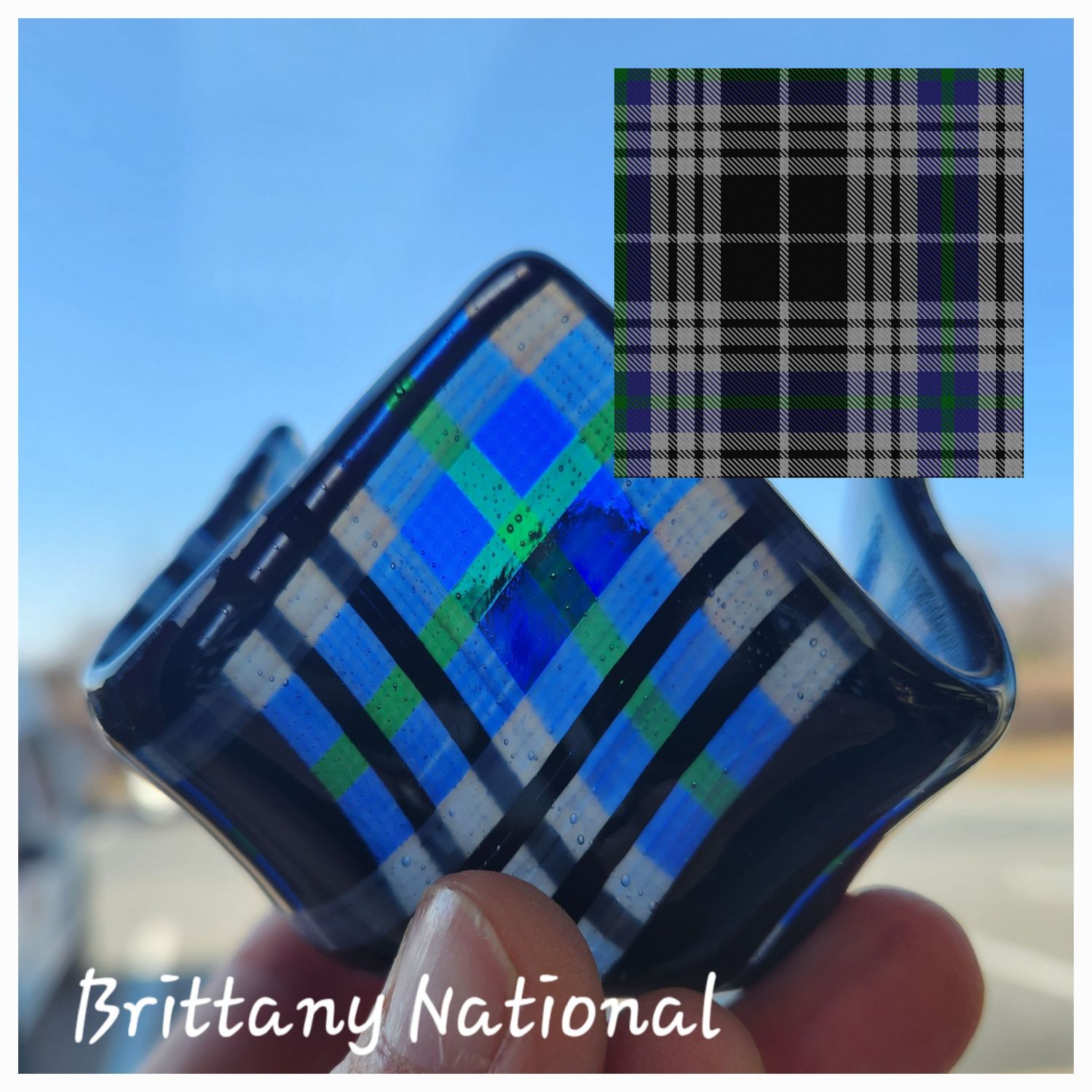 Brittany National Tartan Tealight
