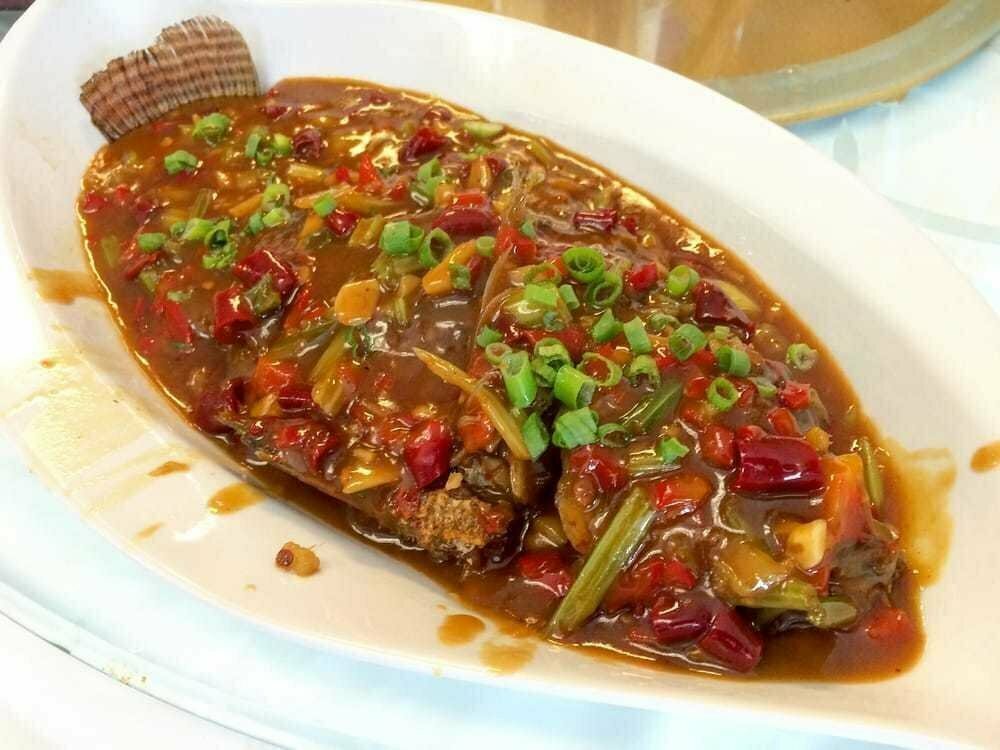 ZWHN【滋味湖南】香辣豆瓣全鱼（小） Fried Whole Fish Dressed with Spicy Bean Sauce