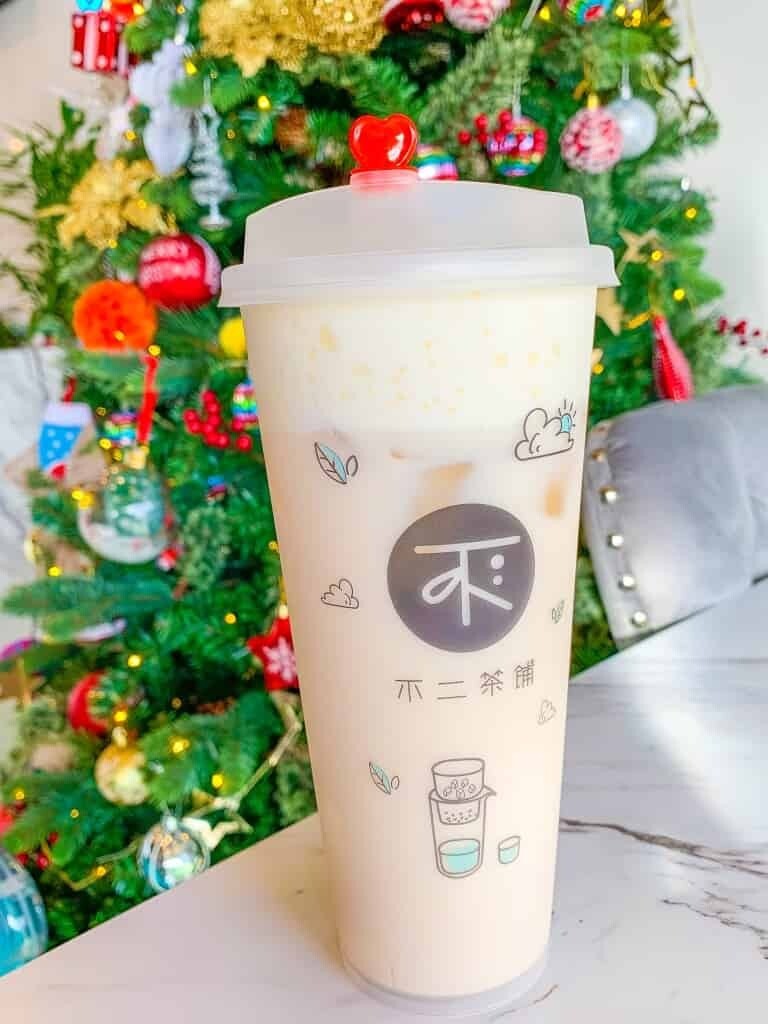 BECP【不二茶铺】（Christmas Special）奶盖茉莉奶绿 Jasmine Green Milk tea with cheese foam