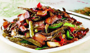 ZWHN【滋味湖南】干豆角炒腊肉/鸡胗 Sauteed Pork with Dried Long Bean