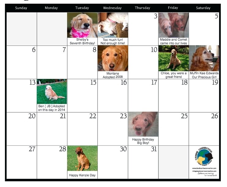 2026 Muscles &amp; Mutts Calendar Day Sponsorship
