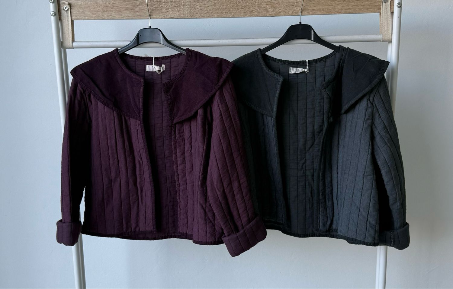 Chaqueta cuello bobo micropana
